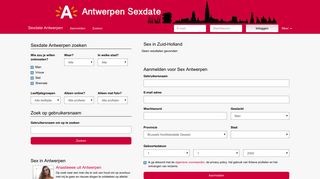 Screenshot van antwerpensexdate.be